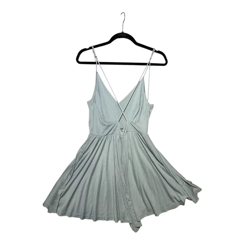 Silence‎ + Noise Sage V-Neck Cross Back Romper Womens Medium Urban Outfitters